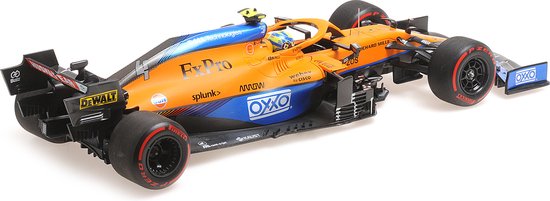 McLaren F1 Team MCL35M #4 Pole Position Russian GP 2021 - 1:18 - Minichamps van Merkloos