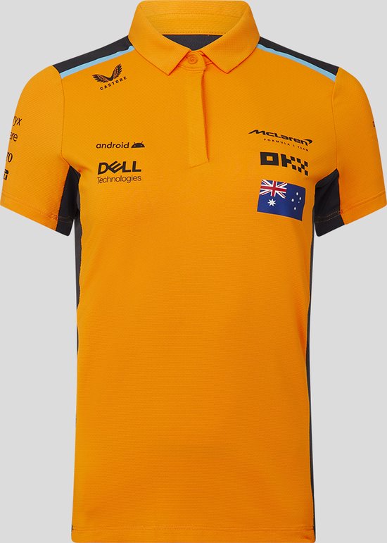 McLaren Lando Norris Dames Polo 2023 XS - Formule 1 van Castore