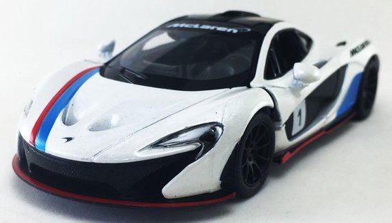 McLaren P1 (Wit)  1/36 Kinsmart - Modelauto - Schaalmodel - Model auto  - Miniatuurauto - Miniatuur autos van McLaren