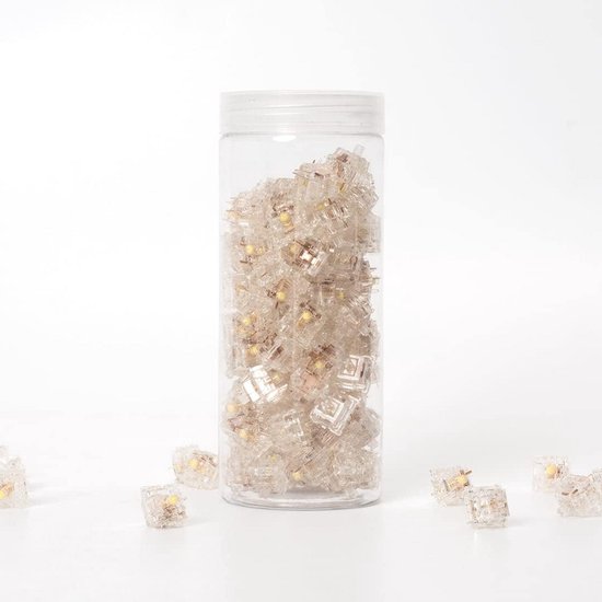Mechanische Toetsenbord Schakelaars Geel 110 Stuks Voor Gaming en Typen