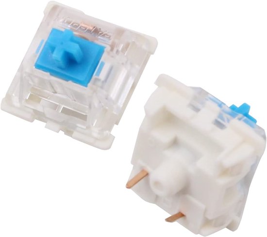 Mechanische Toetsenbord Schakelaars - Lineaire Schakelaars - Gaming DIY - Inclusief Tools - 68 Stuks - Cyaan