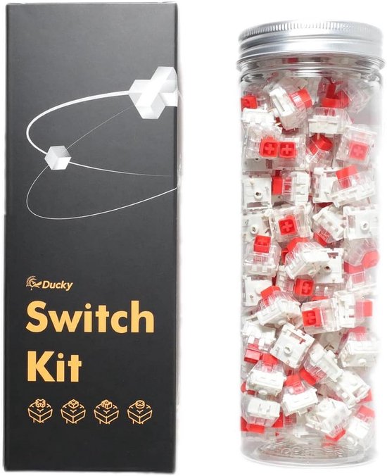 Mechanische Toetsenbord Schakelaars - Lineaire Switches - Toetsenbord Reparatie - Kailh Box Rood - 110 stuks - Rood