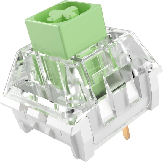 Mechanische toetsenbord schakelaars - Tactiele klik switches - Snel typen gaming - Stof en waterdicht - 3-pins 50gf - Jade van Merkloos
