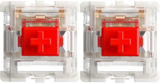 Mechanische Toetsenbord Schakelaars - Toetsenbordonderdelen Schakelaars - Toetsenbord Modificatie - Voorgesmeerde Lineaire Schakelaars - 72 stuks - Rood