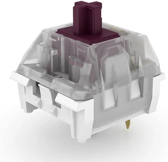Mechanische Toetsenbord Switches - Toetsen Vervanging - Gaming Typing - Plate Mounted Ontwerp - 65 Stuks - Pro Speed Plum