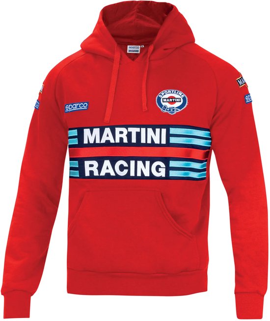 Men’s Hoodie Sparco MARTINI RACING Red Size XL van Sparco
