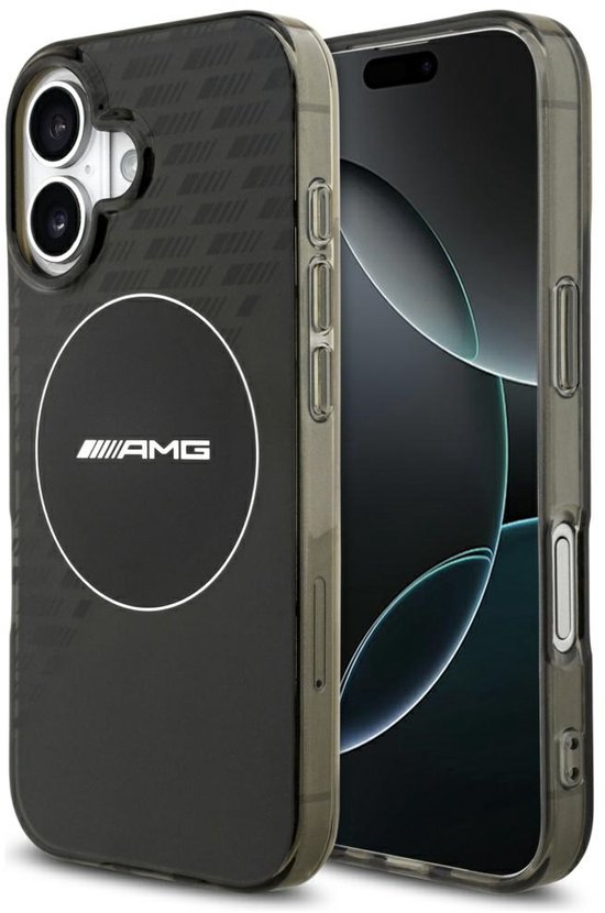 Mercedes Amg Dubbele Laagse Hoes Voor Iphone 17 Pro Magsafe Met Transparante van Merkloos