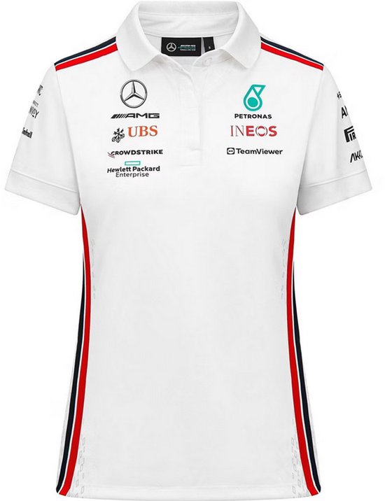 Mercedes AMG Petronas F1 2023 Women's Team Polo Shirt van Merkloos