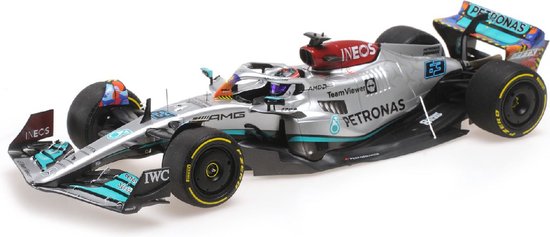 Mercedes-AMG Petronas F1 Team F1 W13 E Performance #63 Miami GP 2022 - 1:18 - Minichamps van Mercedes