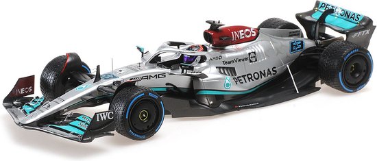 Mercedes-AMG Petronas F1 Team F1 W13 E Performance #63 Monaco GP 2022 - 1:18 - Minichamps van Mercedes