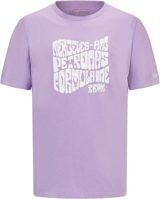 Mercedes-Amg Petronas Fanwear Retro Tee lilac L van Mercedes
