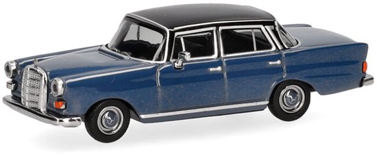 Mercedes Benz 200 Heckflosse, Blauw/zwart Metallic van Merkloos