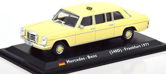 Mercedes-Benz 240D ( W123 ) Taxi Frankfurt 1977 Beige 1-43 Altaya Taxi  Collection van Mercedes