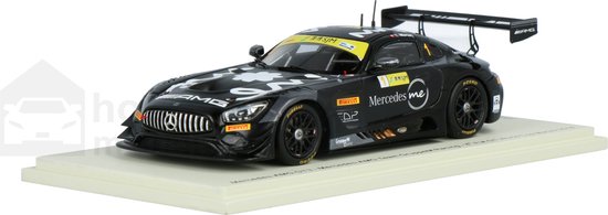 Mercedes-Benz AMG GT3 Spark Modelauto 1:43 2018 Edoardo Mortara AMG Team GruppeM Racing SA163 FIA van Mercedes-Benz