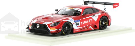 Mercedes-Benz AMG GT3 Spark Modelauto 1:43 2018 S. Yoluç / A. Güven Turkey S6300 Nations Cup van Mercedes-Benz