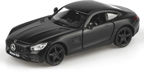 Mercedes-Benz AMG GTS (Zwart) (14 cm) 1/36 - Speelgoedauto - Modelauto - Miniatuurauto - Schaalmodel - Model Auto Jongens - Speelgoed Auto van Mercedes