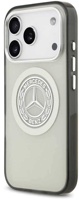 Mercedes-Benz Back Cover - iPhone 17 Pro - Grijs - Double Layer - Vintage Logo - MagSafe van Mercedes-Benz