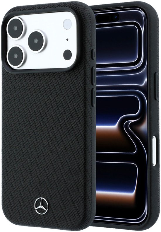 Mercedes-Benz Backcover hoesje voor Apple iPhone 18 Pro - magneethouder - Zwart van Mercedes-Benz