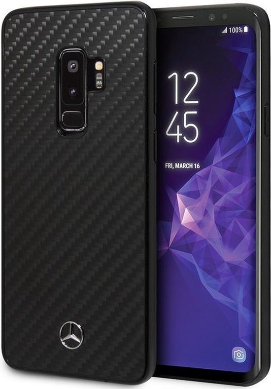 Mercedes-Benz Dynamic Carbon HardCase - Samsung Galaxy S9 Plus - Zwart van Mercedes-Benz
