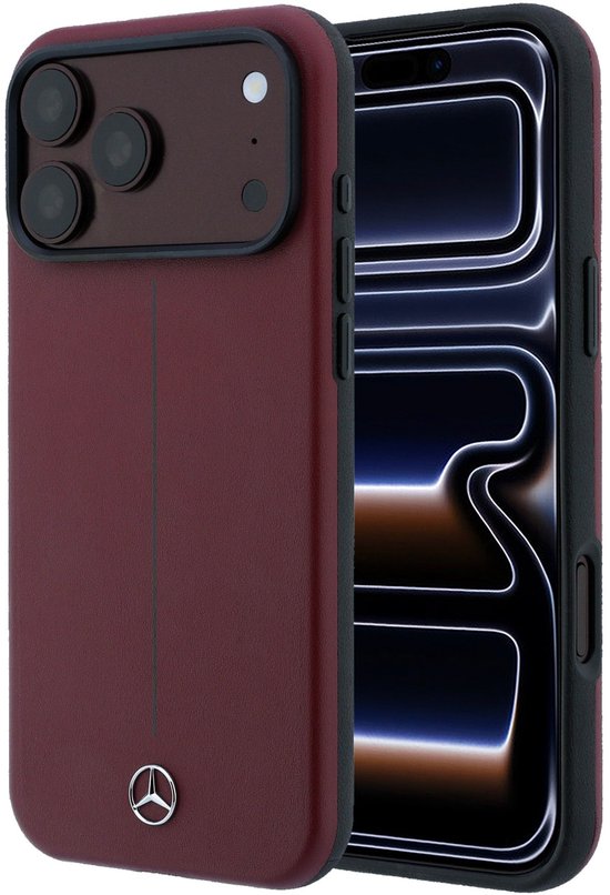 Mercedes-Benz telefoonhoesje voor Apple iPhone 18 Pro Max - Bordeauxrood van Mercedes-Benz