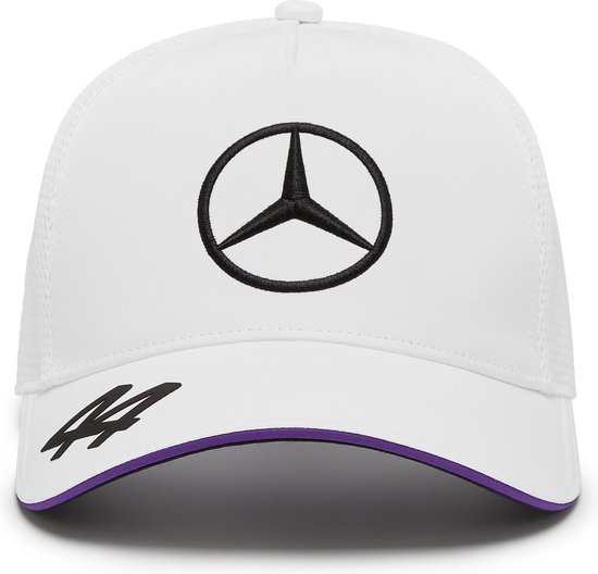 Mercedes-Benz Trucker Cap – Wit – Verstelbaar – Ademend Mesh – Sportieve Pet van Mercedes-Benz
