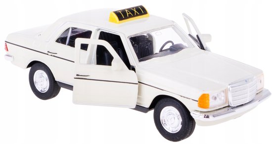 Mercedes-Benz W123 Taxi Model Auto Metaal Welly 1:34-39 Beige van Welly