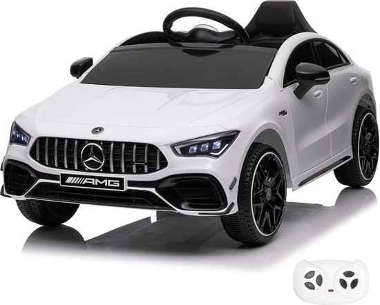 Mercedes CLA45s AMG - Elektrische Kinderauto 12V - 1 tot 5 jaar - Wit van Mercedes