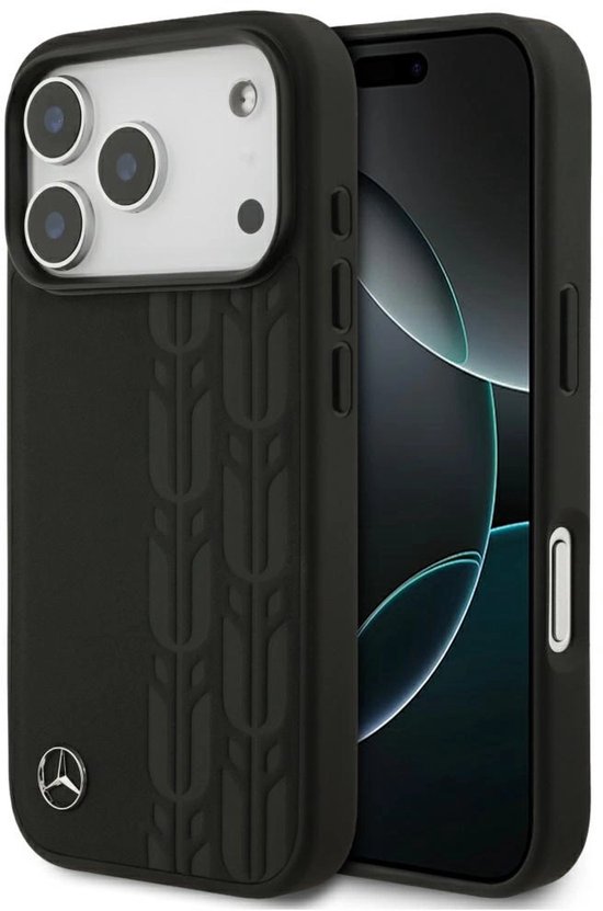 Mercedes Laurel Laat Magsafe Lederen Hoesje Voor Iphone 17 Pro Elegante Schoenen van Merkloos