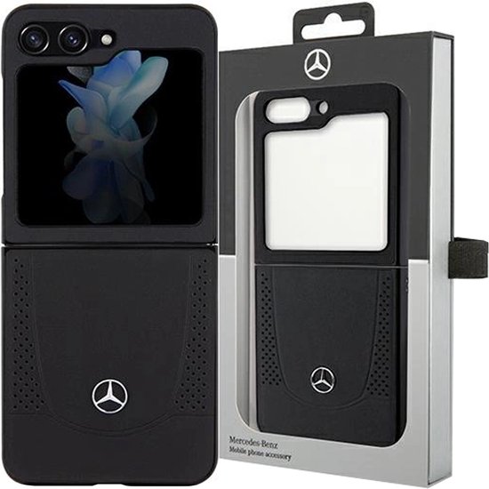 Mercedes - Leren - Urban hoesje voor Samsung Galaxy Z Flip - 5 - zwart