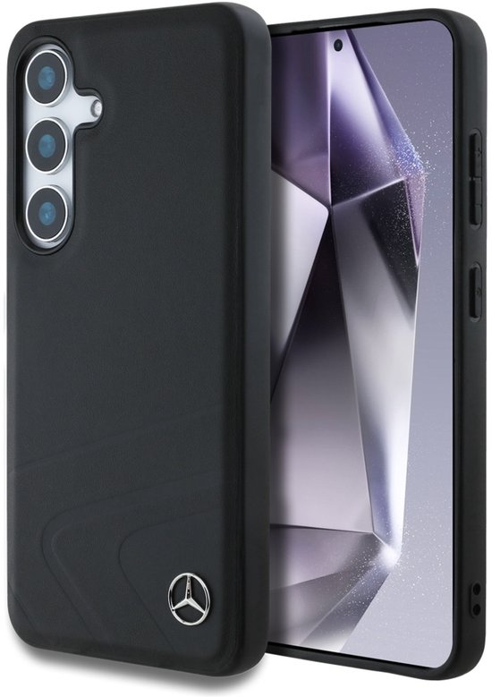 Mercedes Magnetische Hoes Voor Samsung Galaxy S25 Horizontale Curven In Debosse van Mercedes