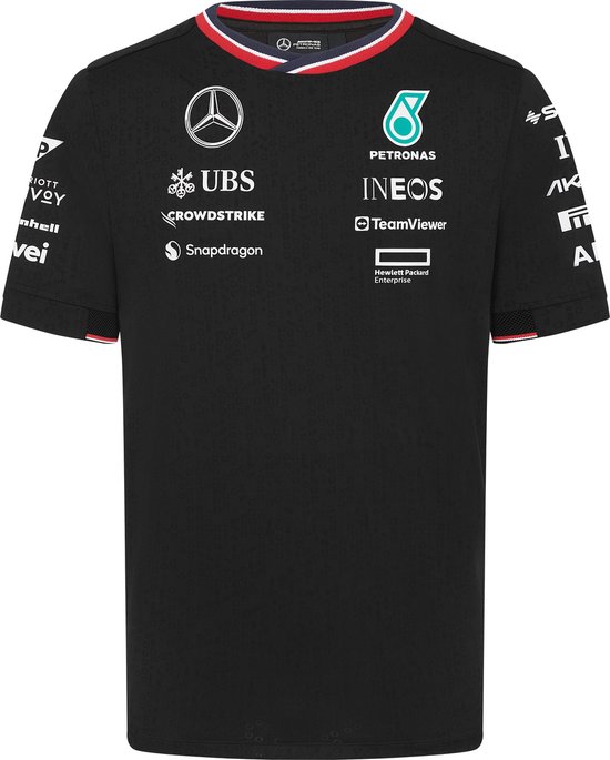 Mercedes Teamline Shirt Zwart 2024 M - AMG - Lewis Hamilton - George Russel - Formule 1