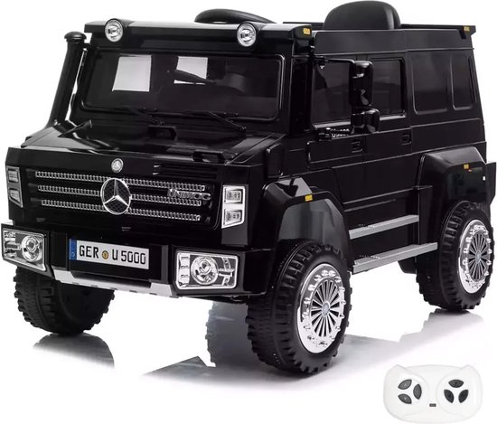 Mercedes Unimog U5000 - Elektrische Kinderauto 12V - 1 tot 6 jaar - Zwart van Mercedes