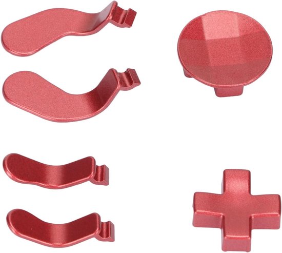 Metalen D Pads Paddles - Vervangende Controller Accessoires - Gaming Prestaties Verbeteren - Roestvrij Staal Materiaal - Set van 6 van Merkloos