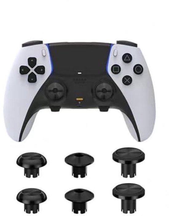 Metalen Duimstokken voor PS5 Controller - 6 in 1 Verwisselbare Joysticks en Accessoires van Merkloos