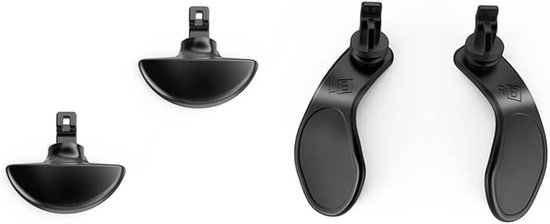 Metalen Paddles - Controller Knoppen - Gaming Prestaties - Duurzaam Metaal - 4 Stuks Set - Zwart van Merkloos