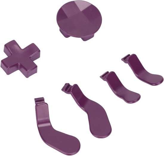Metalen Paddles Controller - Vervangende D Pads - Gaming Prestaties Verbeteren - Roestvrijstalen Constructie - Set van 6 - Purper van Merkloos