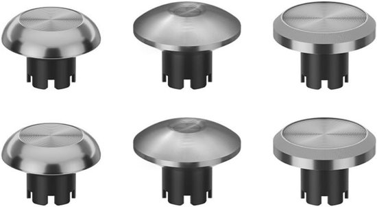 Metalen Verwisselbare Duimsticks voor Controllers - 6 in 1 Analoge Joystick Accessoires van Merkloos