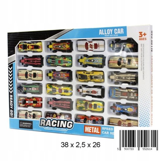 Mini Auto Set - 24 Stuks - Speelgoed Voertuigen voor Kinderen van Merkloos