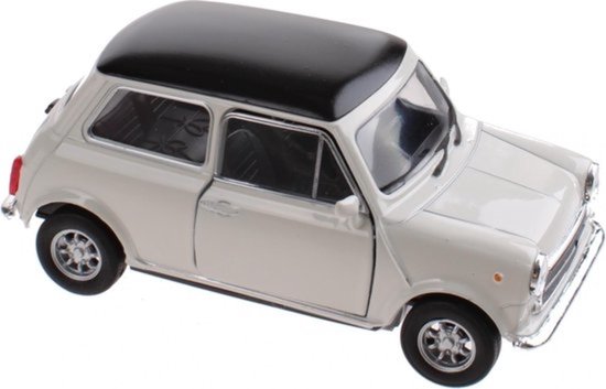 Mini Cooper (Wit) (10 cm) 1/34 Welly - Modelauto - Schaalmodel - Model auto - Miniatuurauto van Merkloos