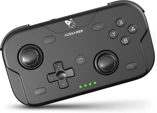Mini Game Controller - Draadloze Joystick - Mobiel Gamers - 6-assige Gyrosensor - Compact Formaat - Zwart