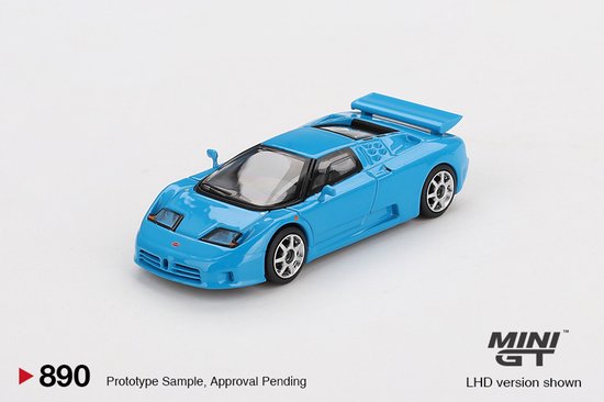 MINI GT 1/64 Bugatti EB 110 Super Sport, Blu Bugatti (MGT00890-L) van Merkloos