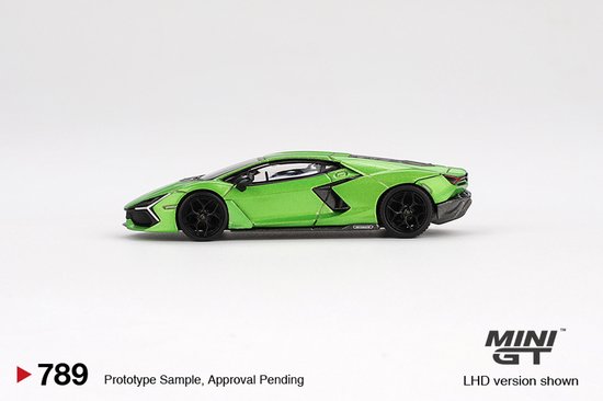 MINI GT 1/64 Lamborghini Revuelto, Verde Selvans van MINI GT