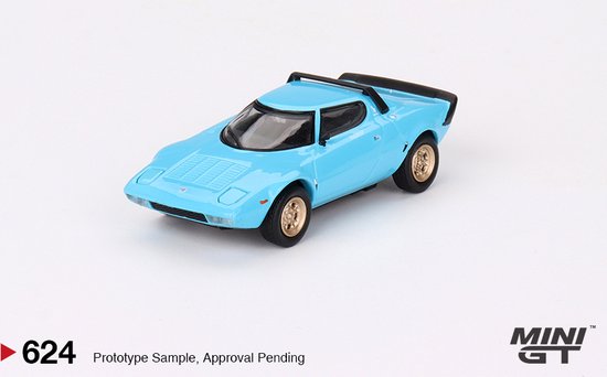 MINI GT 1/64 Lancia Stratos HF Stradale - Azzuro Chiaro van MINI GT