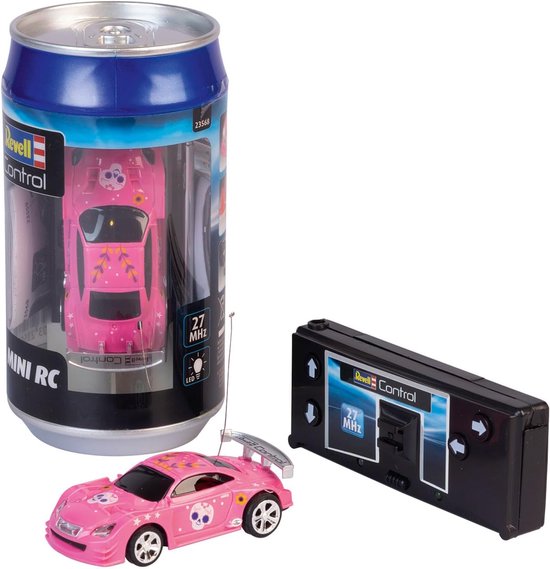 Mini RC Auto roze voor binnen en kleine races - Geschikt voor kinderen 8+ van Merkloos