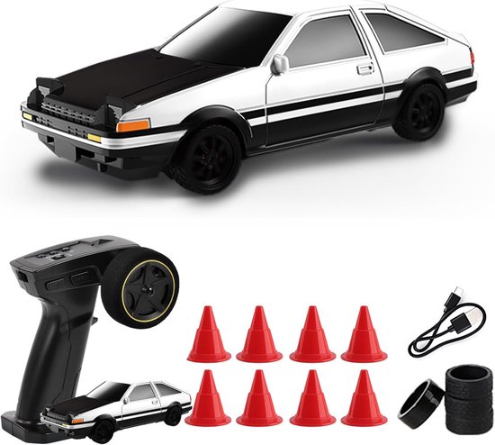 Mini RC Drift Auto 1:43 Schaal Hoge Snelheid op Afstand Bestuurbaar Raceauto Cadeau van Merkloos