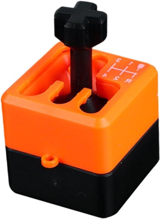 Mini Versnellingspook - Sensorisch Speelgoed - Tijd Verdrijven - 6 Snelheden - 3 cm - Grijs van MINI