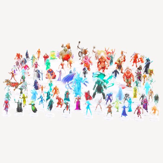 Miniaturen Bulk Undead Thema Kerkers en Draken Starter Set 2D Beeldjes D & D 5E Terrein Minis Kit Pathfinder Kaart Platte Figuren TTRPG Avonturen Accessoires Tafelblad RPG Supplies DM-spelers