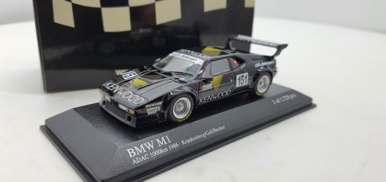 Minichamps BMW M1 Procar Krakenberg - Gall - Becker - 1:43 ADAC 1000km 1986 - Modelauto - Schaalmodel - Model auto - Miniatuurautos - Miniatuur auto van Minichamps