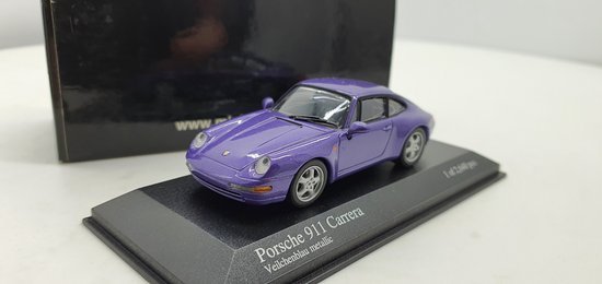 Minichamps Porsche 911 1:43 1993 Paars Metallic - Modelauto - Schaalmodel - Model auto - Miniatuurautos - Miniatuur auto van Minichamps