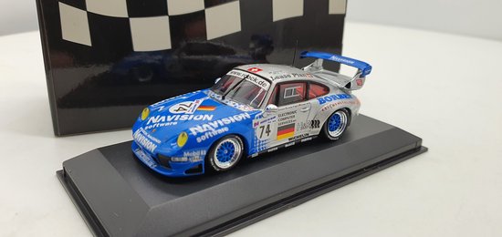 Minichamps Porsche 911 GT2 Evo Le Mans 1997 1:43 Rook Racing Ahrie - Pilgrim - Yver - Modelauto - Schaalmodel - Model auto - Miniatuurautos - Miniatuur auto van Minichamps